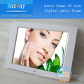 Super slim 12 inch music picture video photo frame